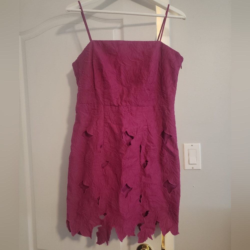 H&M Pink Spaghetti Strap Sundress with Cutout Details